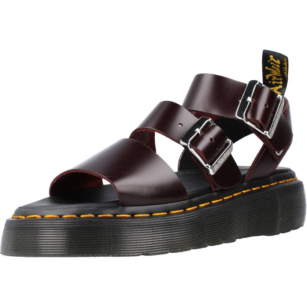 Pre-owned Dr. Martens' Sandalen/sandaletten Dr. Martens Gryphon Quad Atla 106783 Burgunder