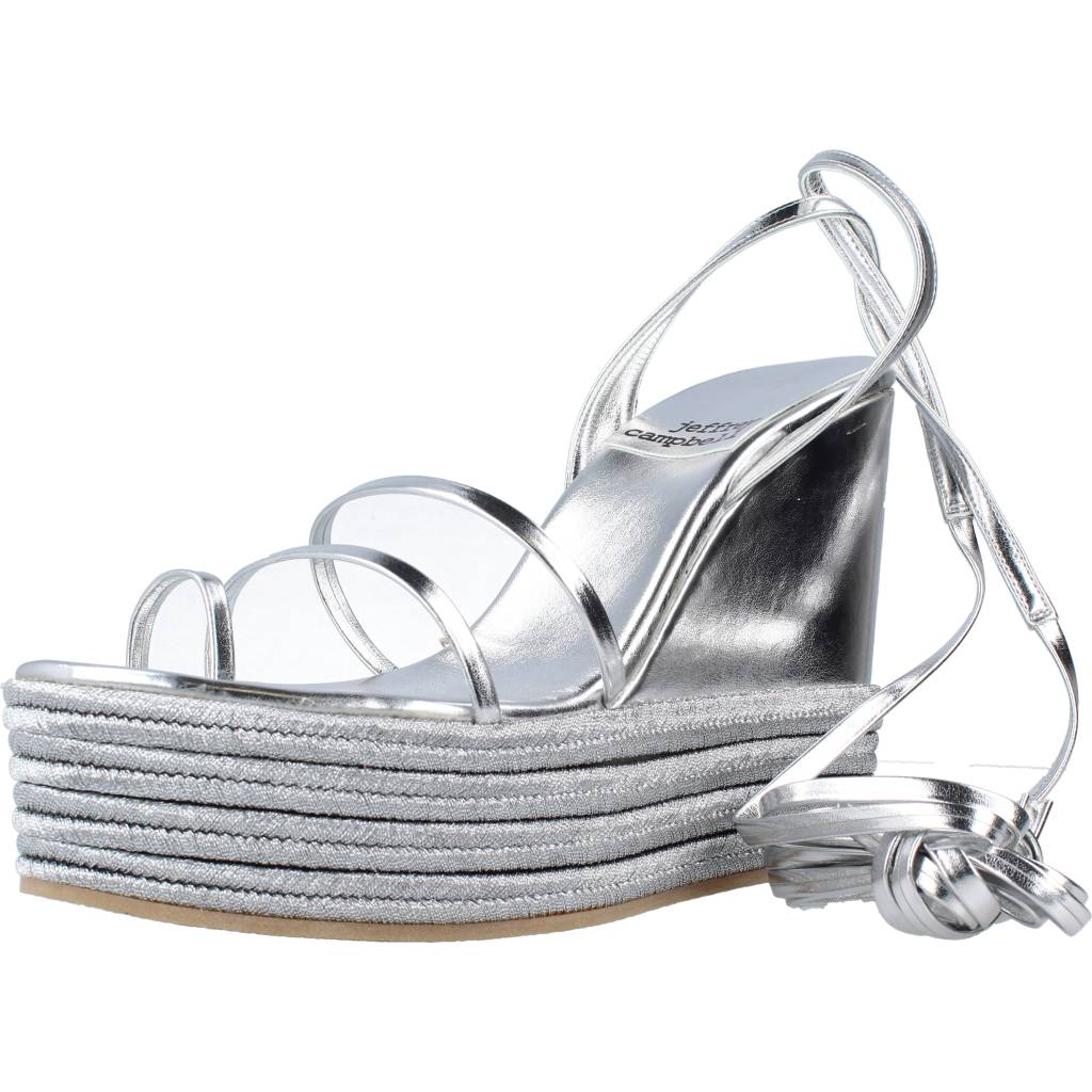 Pre-owned Jeffrey Campbell Sandalen/sandaletten  Layered 125239 Silber