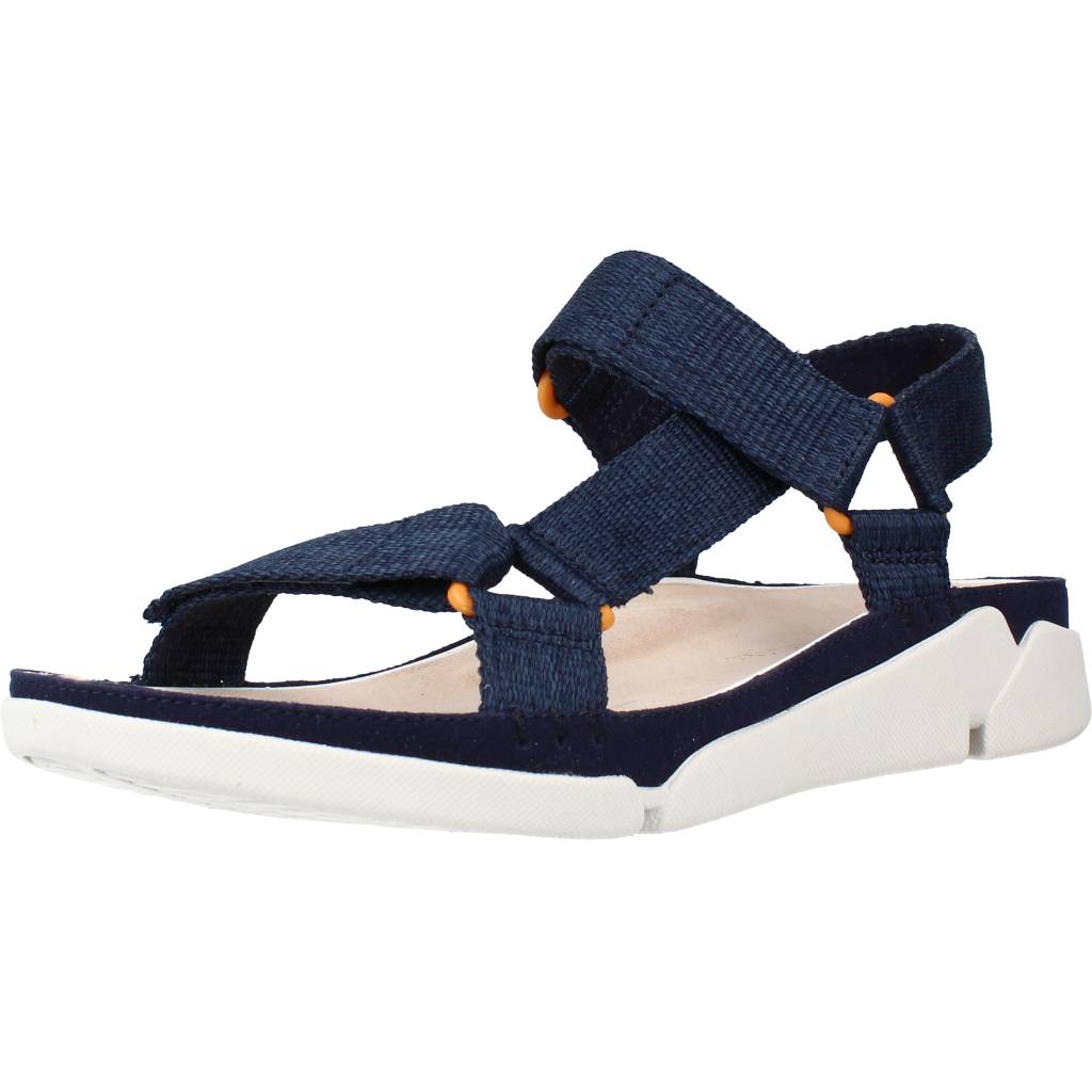 Pre-owned Clarks Sandalen/sandaletten  Tri Sporty Textile 107209 Blau