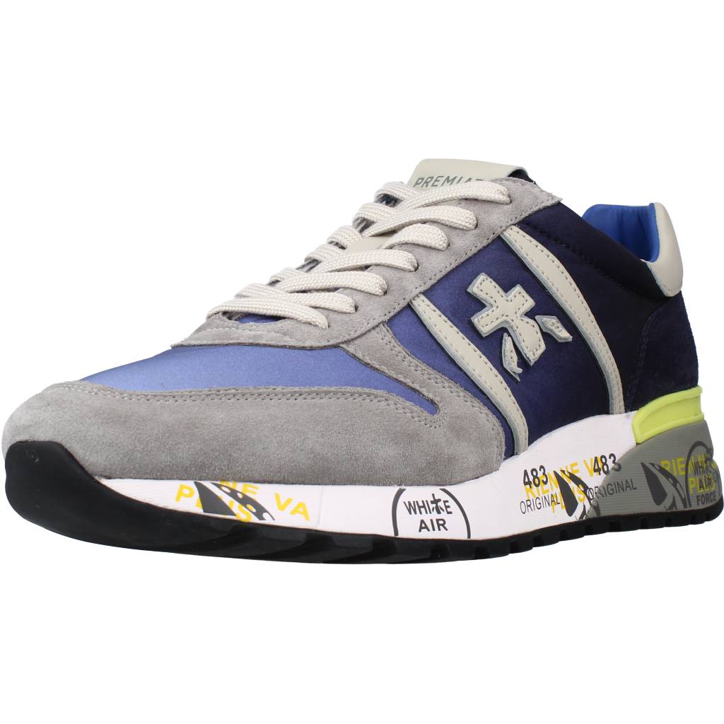 Pre-owned Premiata Herren Sportschuhe  Lander 4587 106959 Grau