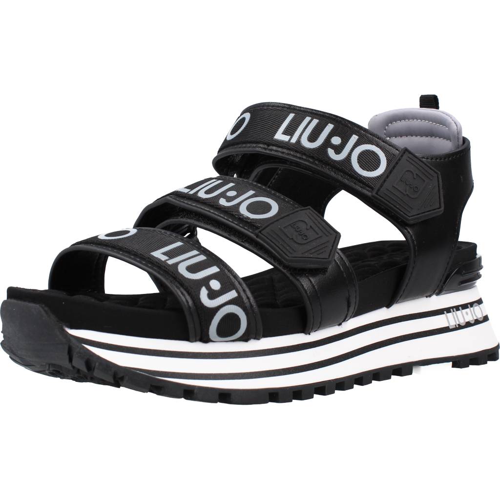 Pre-owned Liu •jo Sandalen/sandaletten Liu-jo Maxi Wonder San 117496 Schwarz