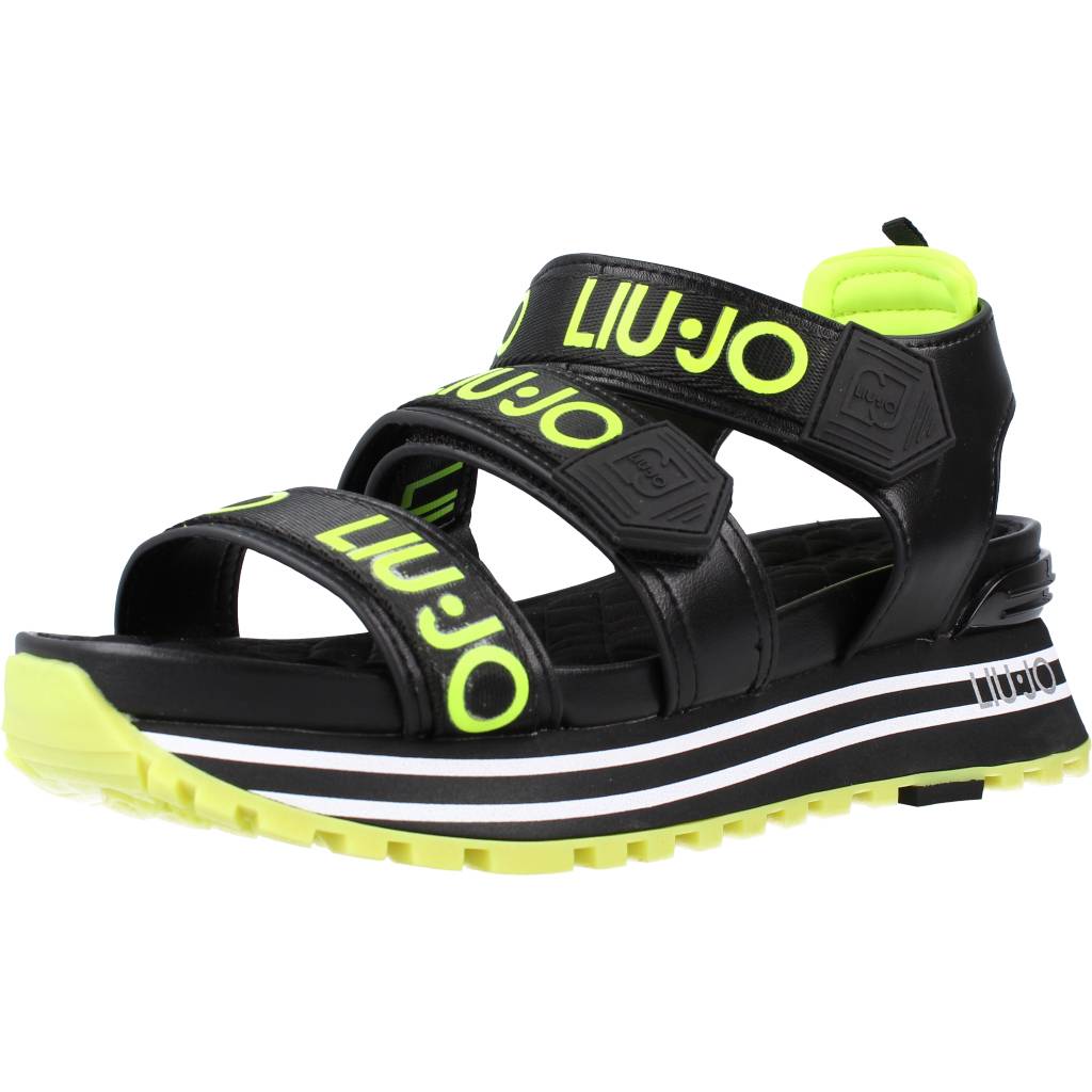 Pre-owned Liu •jo Sandalen/sandaletten Liu-jo Maxi Wonder San 117496 Schwarz