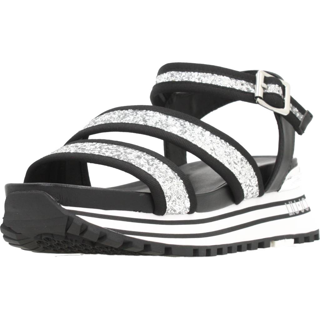 Pre-owned Liu •jo Sandalen/sandaletten Liu-jo Maxi Wonder San 117497 Schwarz