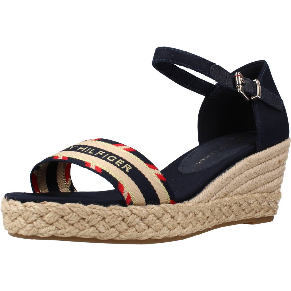 Pre-owned Tommy Hilfiger Sandalen/sandaletten  Fw0fw06293 118270 Blau